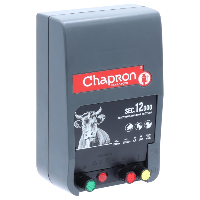 Chapron Weidezaungerät SEC 12000 - 13.500 Volt - 5 Joule - 230V Elektrozaungerät