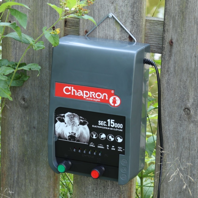 Chapron Weidezaungerät SEC 15000 - 15.000 Volt - 8 Joule - 230V Elektrozaungerät