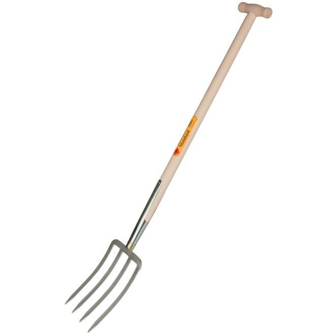 Freund-Victoria ABT Spatengabel 41977, mit T-Stiel 85cm, 4 Zinken, silber, Grabegabel, 1260548