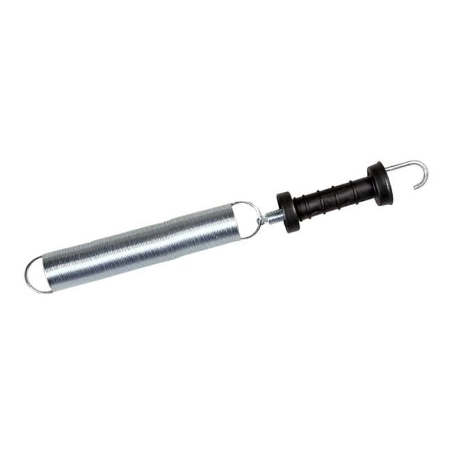 Torgriff-Set mit Spannfeder, bis 5m ausziehbar, Torgriff mit Haken, für Rinder- und Schafanlagen