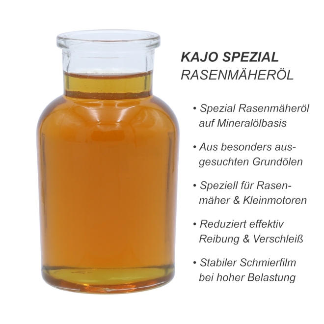 Kajo Spezial Rasenmäheröl 1000ml - für 4-Takt Motoren und Kleingeräte