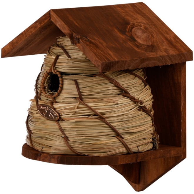 Esschert Design Nistkasten Bienenkorb, Nisthöhle, Vogelhaus, Bienenhaus, NKBH