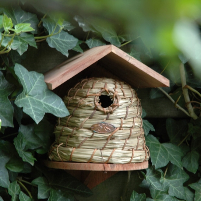 Esschert Design Nistkasten Bienenkorb, Nisthöhle, Vogelhaus, Bienenhaus, NKBH