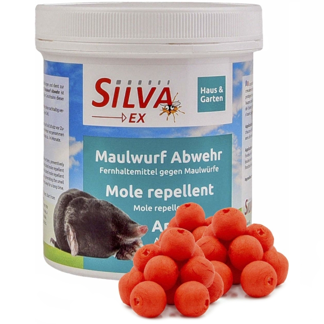 Silva Ex Maulwurfabwehr, 100 Kugeln, effektives Vergrämungsmittel gegen Maulwürfe