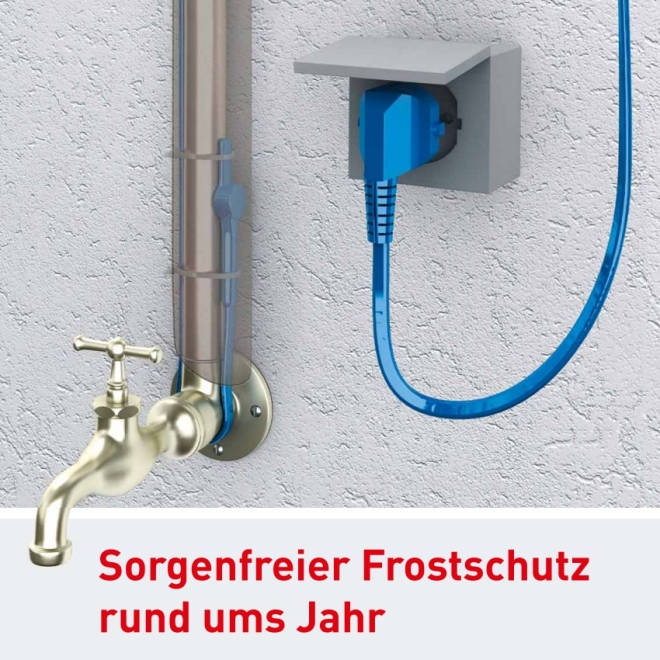 Hemstedt Frostschutz-Heizleitung Frosty Control - 230V Heizkabel - verschiedene Längen 6 m