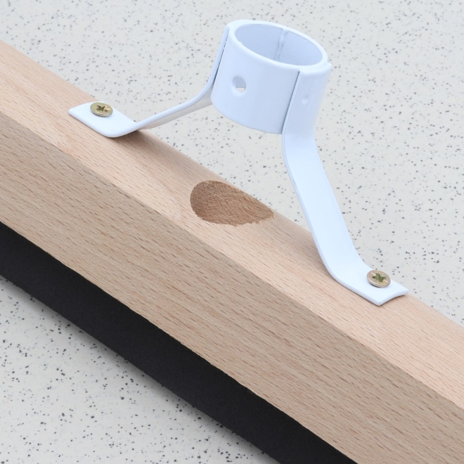 Wasserschieber Holz 40cm, Bodenabzieher, Schaumgummiwischer mit Metallstielhalter