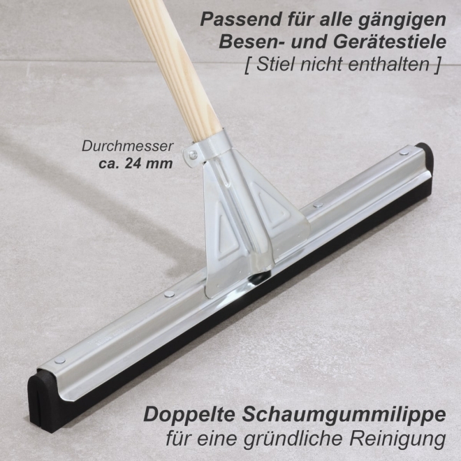 Profi Wasserschieber Schaumgummi 45cm, Bodenabzieher, Moosgummiwischer