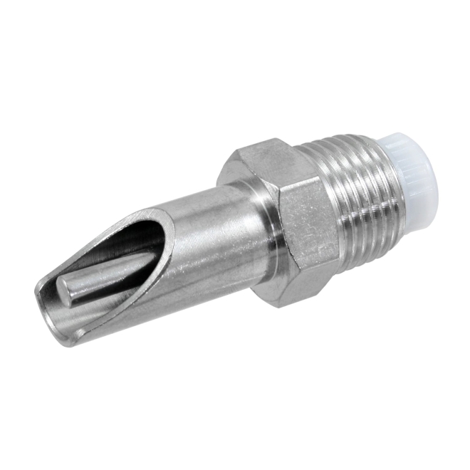 Beißnippel STANDARD-LINE 1/2 Zoll, 55mm, NIRO, mit dünnem Druckkegel für Ferkel