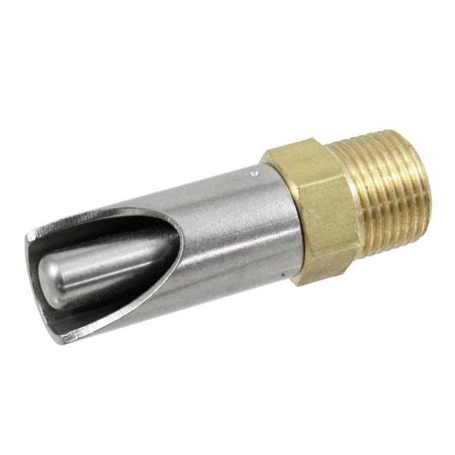 Beißnippel PREMIUM-LINE 3/8 Zoll, 55mm, NIRO, mit dünnem Druckkegel für Ferkel