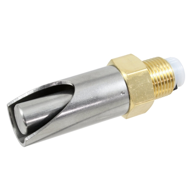 Beißnippel PREMIUM-LINE 1/2 Zoll, 80mm, NIRO, mit dickem Druckkegel für Sauen und Eber