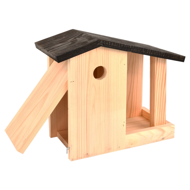 Esschert Design Futter-Vogelhaus Kombi 2in1, Nistkasten mit Futterstelle, NK89