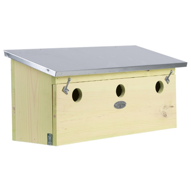 Esschert Design Nistkasten Spatzenvilla horizontal - Vogelhaus für Spatzen