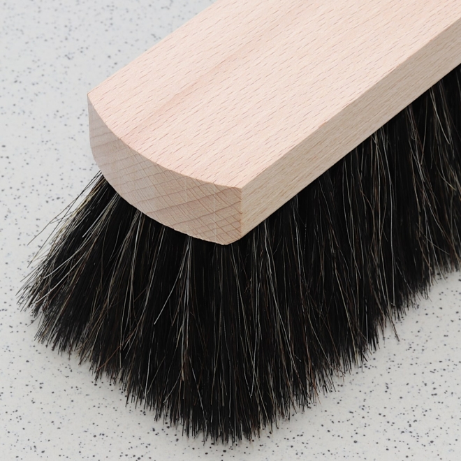 Saalbesen Naturhaar 40cm, Zimmerbesen, Stubenbesen mit Feinhaar Borsten