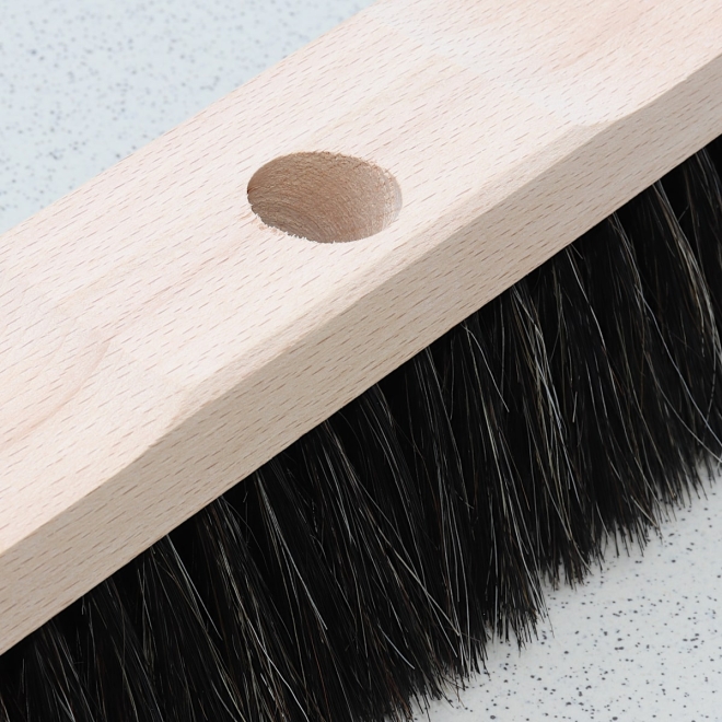 Saalbesen Naturhaar 40cm, Zimmerbesen, Stubenbesen mit Feinhaar Borsten