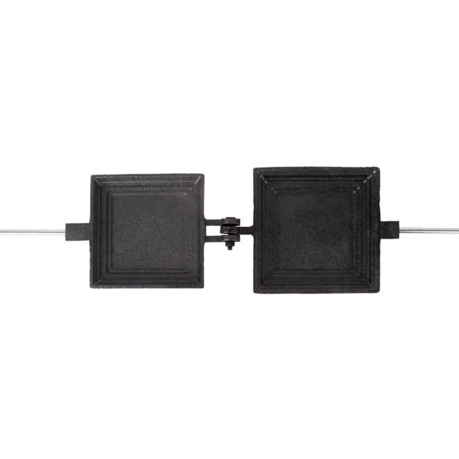 Esschert Design Outdoor Toasteisen FF296, Sandwicheisen für Grill und Lagerfeuer