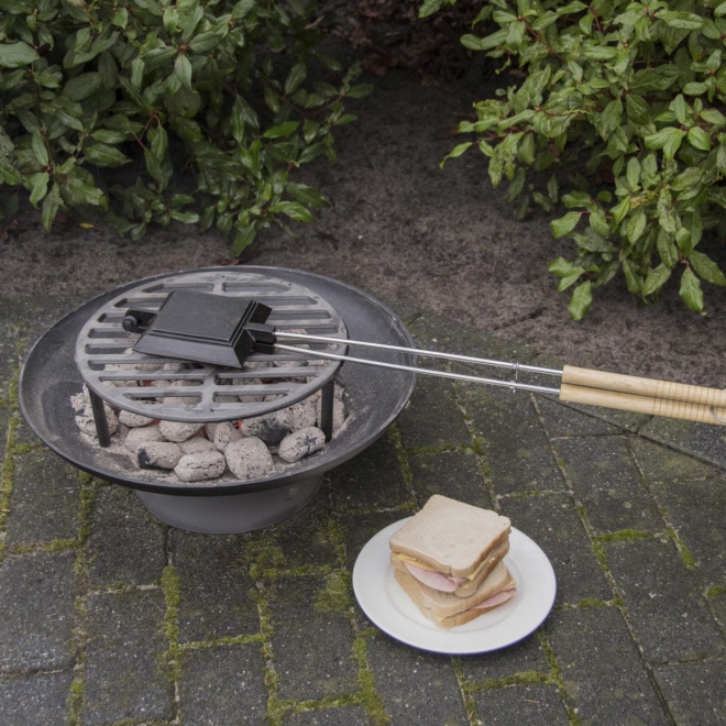 Esschert Design Outdoor Toasteisen FF296, Sandwicheisen für Grill und Lagerfeuer