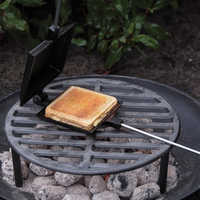 Esschert Design Outdoor Toasteisen FF296, Sandwicheisen für Grill und Lagerfeuer