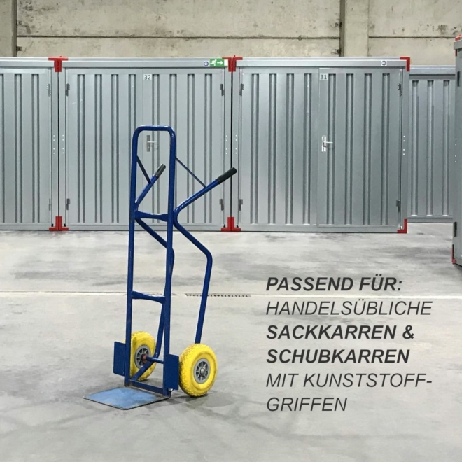 Capito Sackkarrengriffe 25mm mit Bügel - Sicherheitsgriff für Sackkarren schwarz - 2 Stück