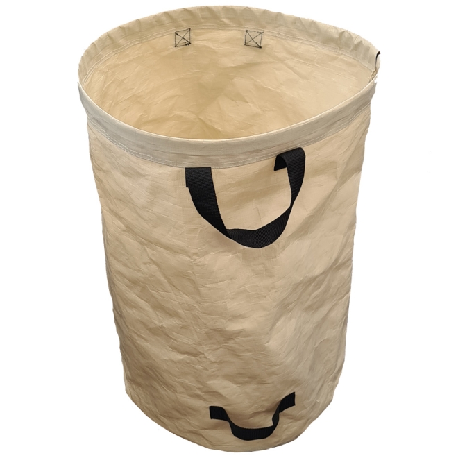 SIRO Laubsack M 120 Liter, Ø45x75cm, EXTRA STARK, Gartensack für Laub und Gartenabfälle