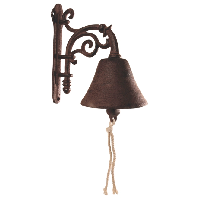 Esschert Design Türglocke Blume, Gusseisen, Wandglocke, Hausglocke, DB40