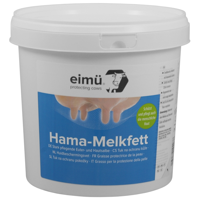 eimü Hama Melkfett 2 Liter, mit Hamamelis, zur Euterpflege bei Rindern und Kühen