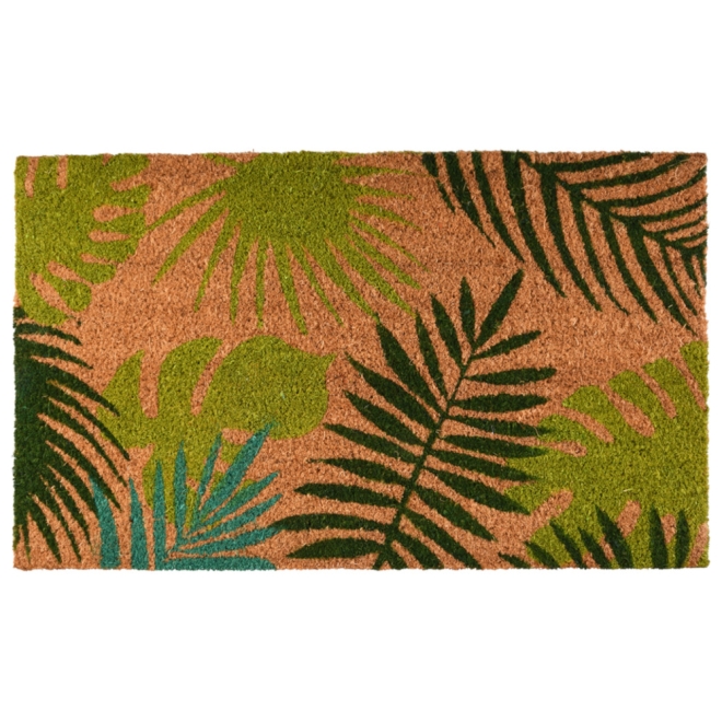 Esschert Design Fußmatte Blätter, 75x45cm, Türmatte, Kokosmatte, Schmutzfangmatte, RB208