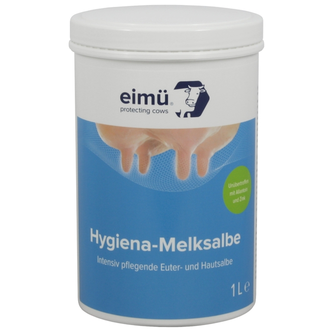 eimü Hygiena Melksalbe 1 Liter, Eutersalbe, Euterpflege für Rinder und Kühe