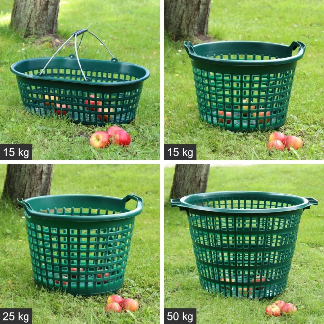 Jopa Gartenkorb Set 4-teilig (15kg, 15kg, 25kg, 50kg) - Erntekörbe aus recyceltem Kunststoff