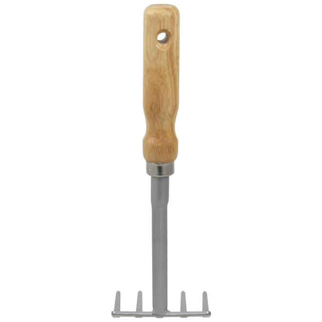 Garten Kleingeräte Set mit Holzgriff, 5-teilig: Schaufel, Fächerbesen, Rechen, Hacke, Unkrautstecher