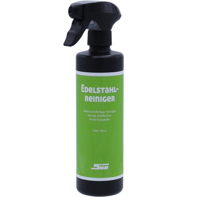 SICA Edelstahleiniger 500ml, Pumpspray, Reiniger für Edelstahl, Chrom und Messing