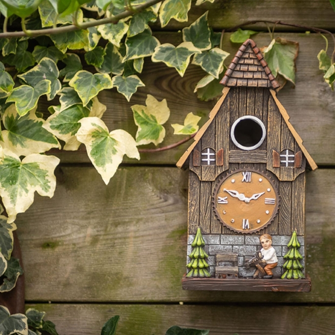Esschert Design Nistkasten Kuckucksuhr - Meisenkasten - Vogelhaus für Meisen