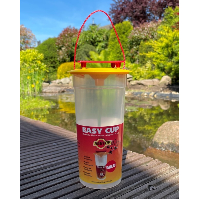 RedTop Fliegenfalle Easy Cup - Fliegenabwehr - Fliegenfänger für den Außenbereich