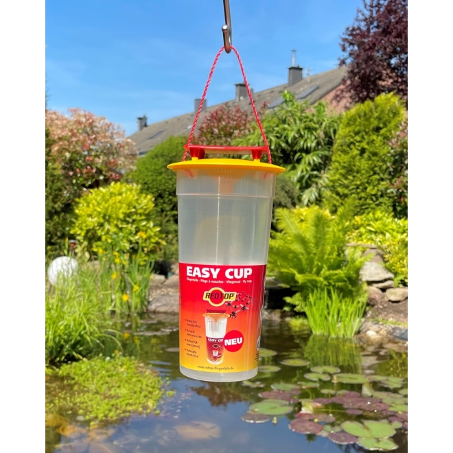 RedTop Fliegenfalle Easy Cup - Fliegenabwehr - Fliegenfänger für den Außenbereich