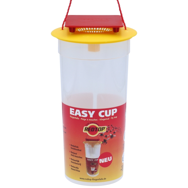 RedTop Fliegenfalle Easy Cup - Fliegenabwehr - Fliegenfänger für den Außenbereich