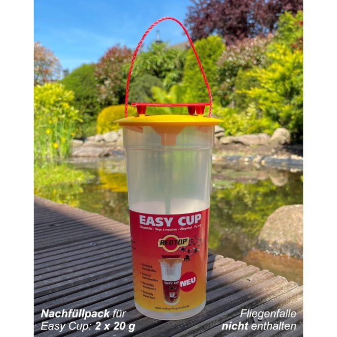 RedTop Nachfüllpack für Fliegenfalle Easy Cup - Ersatzköder 2x20g