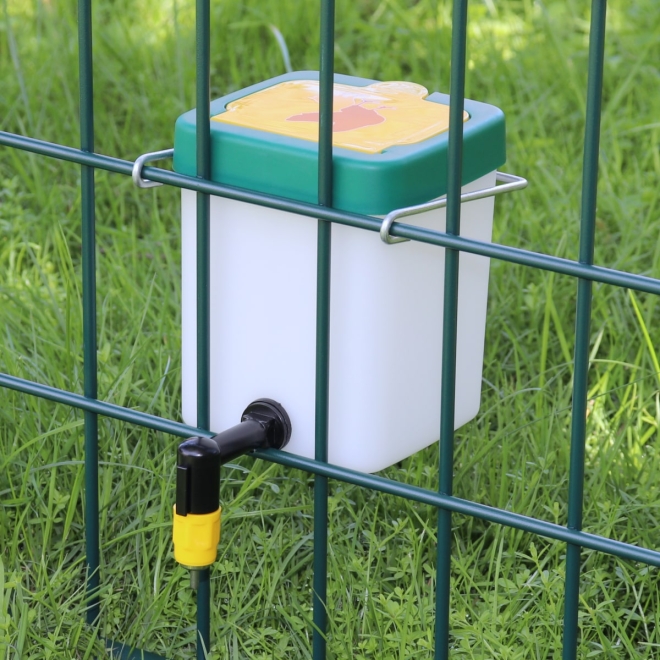 Kükentrinkflasche 1 Liter mit Klappdeckel, Kleintiertränke, Nippeltränke für Kaninchen