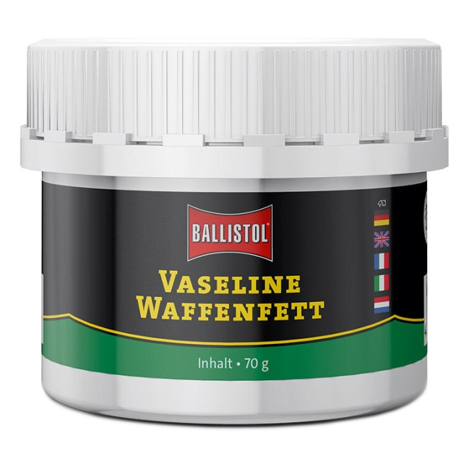 Ballistol Vaseline Waffenfett 70g, Pflegefett für Waffen und Selbstschussgeräte