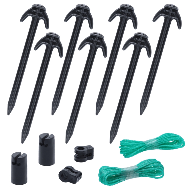 Geflügelzaun Komplettset: 50m Netz, 112cm, stromlos + 6L Tränke + 6kg Futterautomat