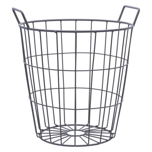 Esschert Design Drahtkorb 15 Liter, Ø300x340mm, Gartenkorb, Erntekorb, Kartoffelkorb