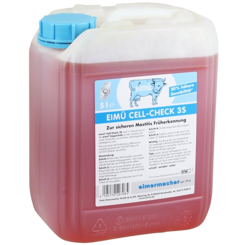 eimü Cell-Check 5 Liter, Milch-Zelltest zur sicheren Mastitis Früherkennung