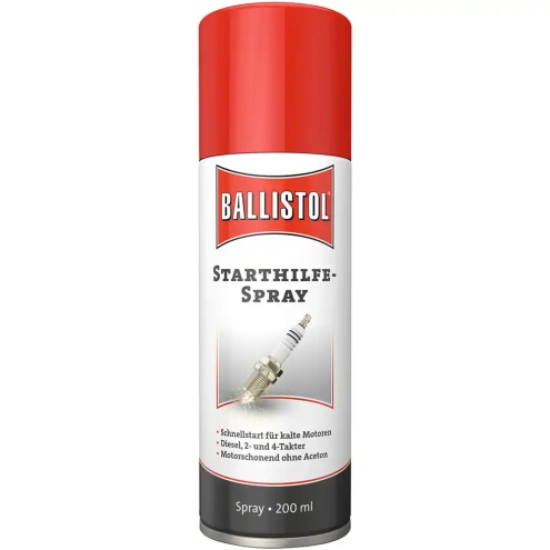 Ballistol Starthilfe-Spray 200ml, Starthilfespray für Diesel- und Benzinmotoren