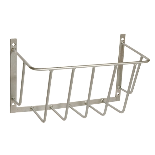 Heuraufe verzinkt, 50x40x20cm, Stababstand 80mm, stabile Futterraufe zur Wandmontage