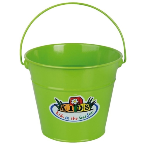 Esschert Design Kindereimer KG93, 2 Liter, grüner Blecheimer für Kinder