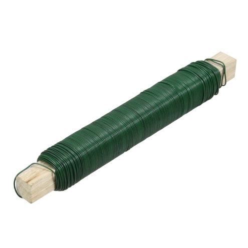 Wickeldraht Ø0,65mm, 100g, grün lackiert, Bindedraht, Blumendraht, Basteldraht