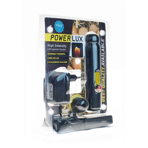 Powerlux LED Eierschierlampe, Netz- und Akkubetrieb, Schierlampe für Hühnereier