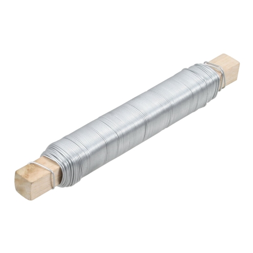 Wickeldraht Ø0,65mm, 100g, verzinkt, Bindedraht, Blumendraht, Basteldraht
