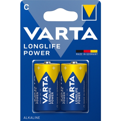 Varta Longlife Power Alkaline 4914 LR14 C - 1,5 Volt Batterie - 2er Blister