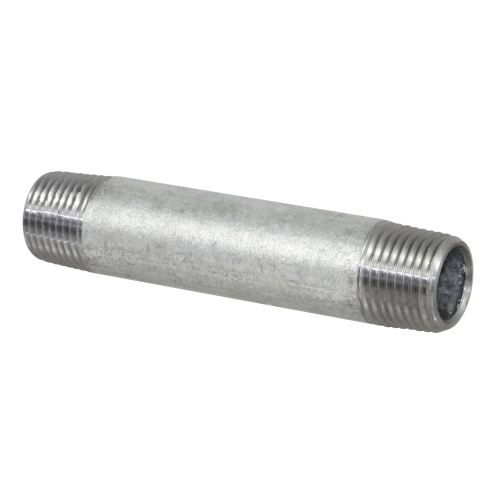 Temperguss Rohrnippel, 1/2 Zoll AG, 80mm, beidseitig mit Außengewinde, Nr. 23