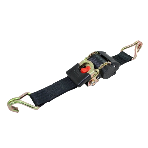 Automatik-Zurrgurt 1,80m x 25mm, automatischer Spannngurt zur Ladungssicherung mit Spitzhaken