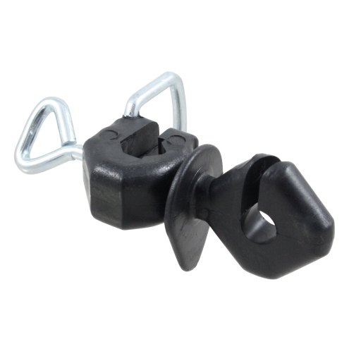 25x Zusatzisolator mit Spannbügel, schraubbarer Zweitisolator für ovale Metallpfähle